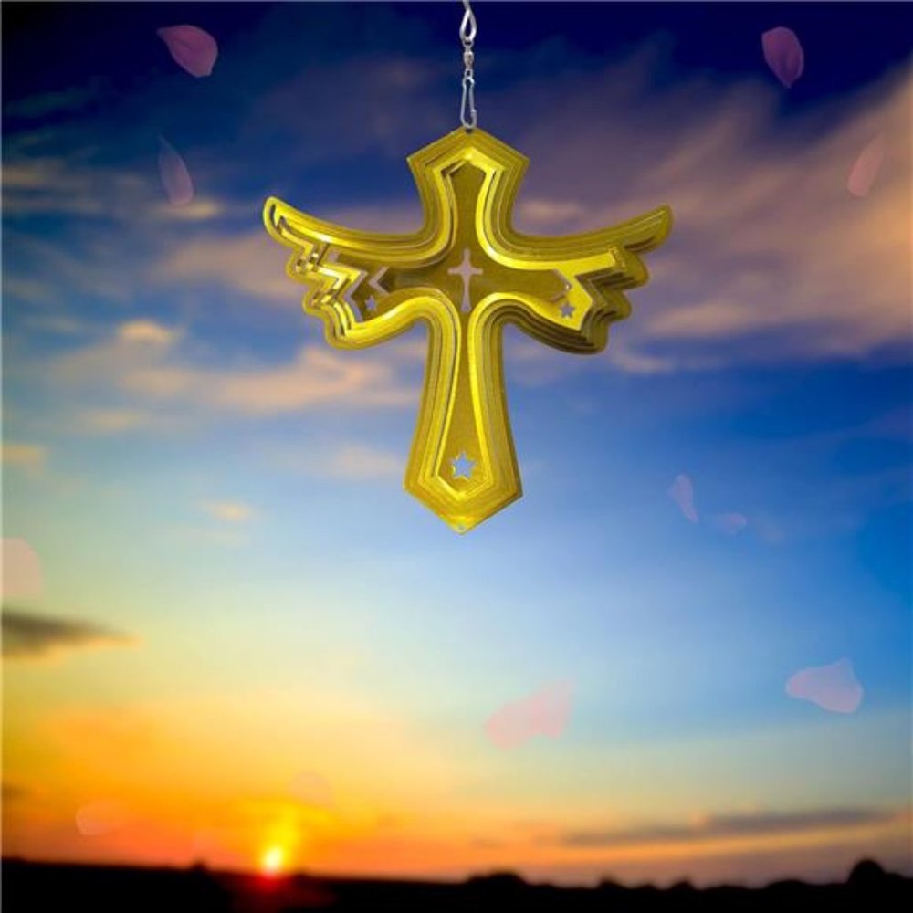 Stainless Steel Wind Spinner Worth Gift Indoor Outdoor Garden Decoration Crafts